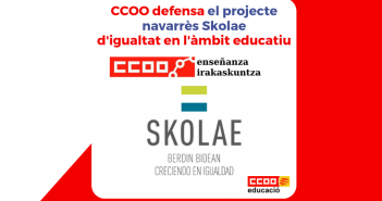 CCOO defensa el projecte navarrès Skolae d’igualtat en l’àmbit educatiu
